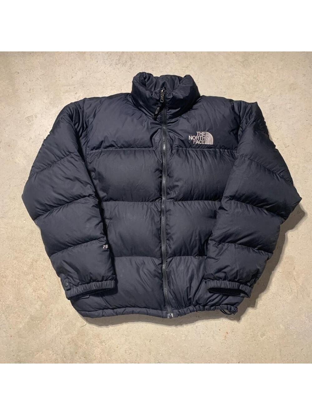 Vintage 90s The North Face Nuptse 700 Fill Down Puffer Jacket Mens L Black